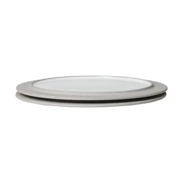 Sonae tallerken 2-pk - Grey-white, Ø28 cm - Ferm Living