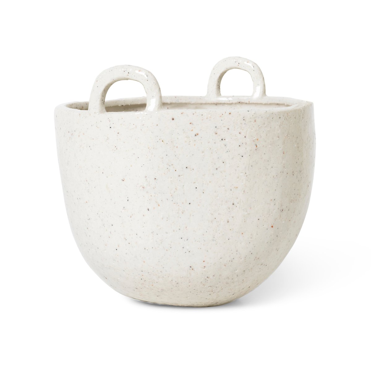 ferm LIVING - Speckle Plantepotte Small Off-White