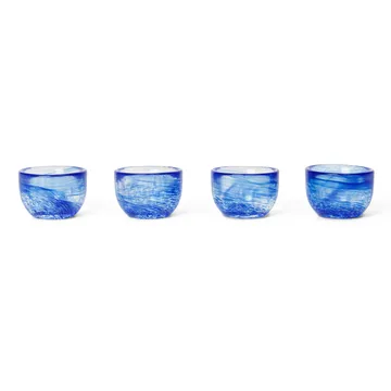 Tinta eggeglass 4-pakning Ø 4,8 cm - Blue - Ferm Living