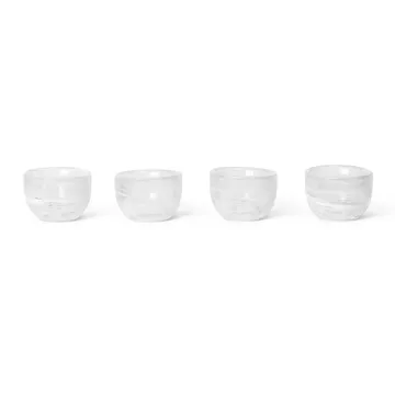 Tinta eggeglass 4-pakning Ø 4,8 cm - White  - Ferm Living