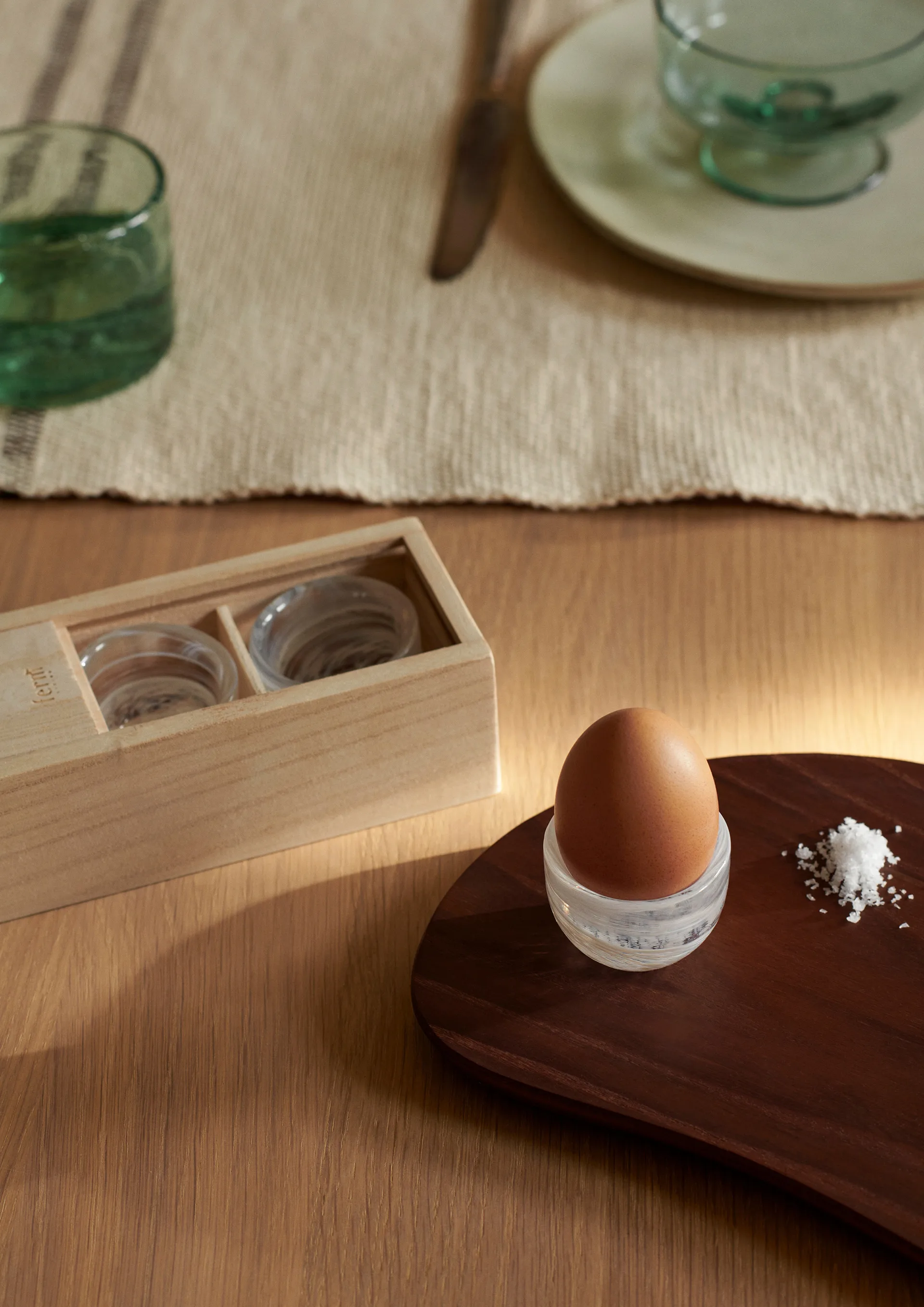 Tinta eggeglass 4-pakning Ø 4,8 cm, White  Ferm Living