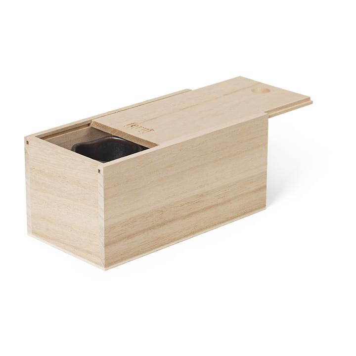 Uneru Mini krukke med fat 2 deler, Black Ferm Living