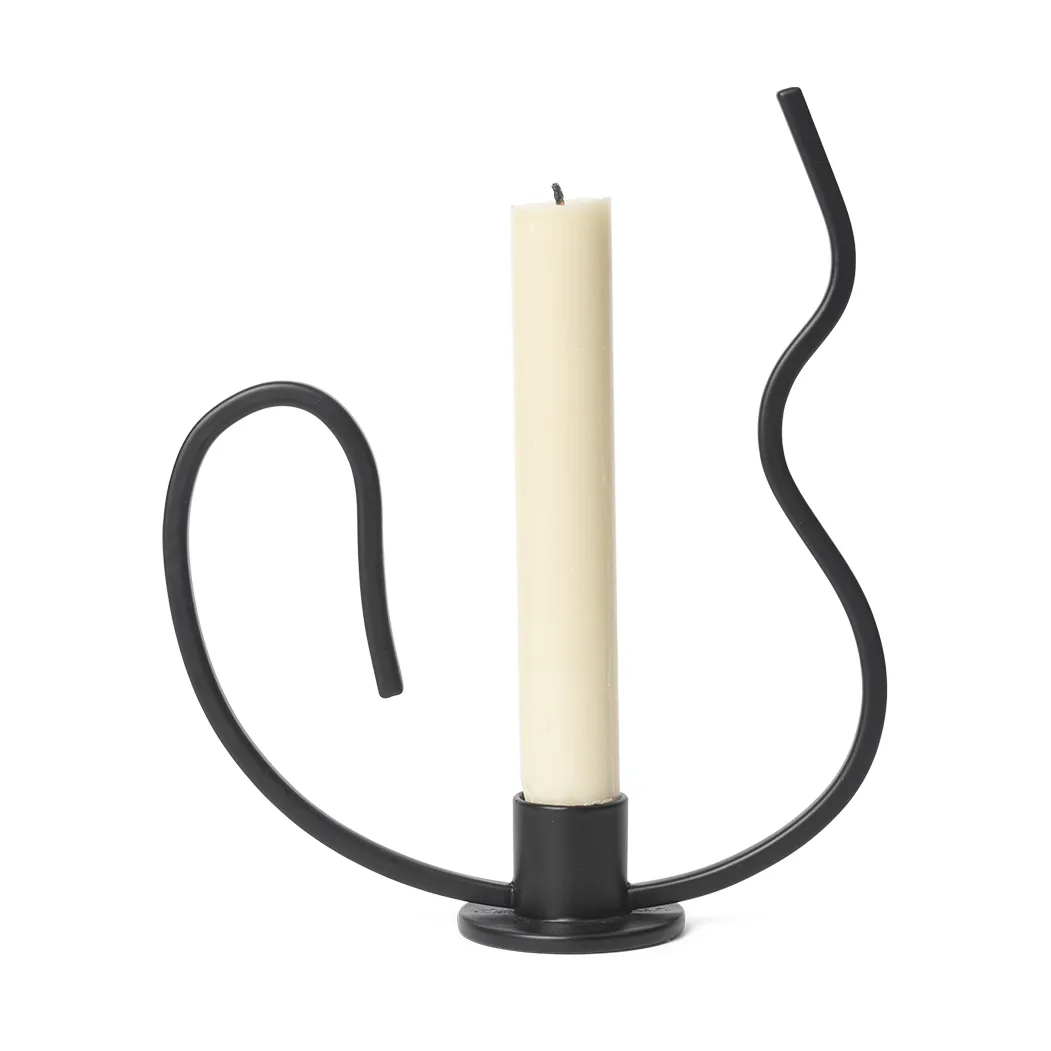 Valse lysestake low, Black Ferm Living