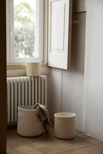 Vary oppbevaringskurv 3 deler - White  - Ferm Living