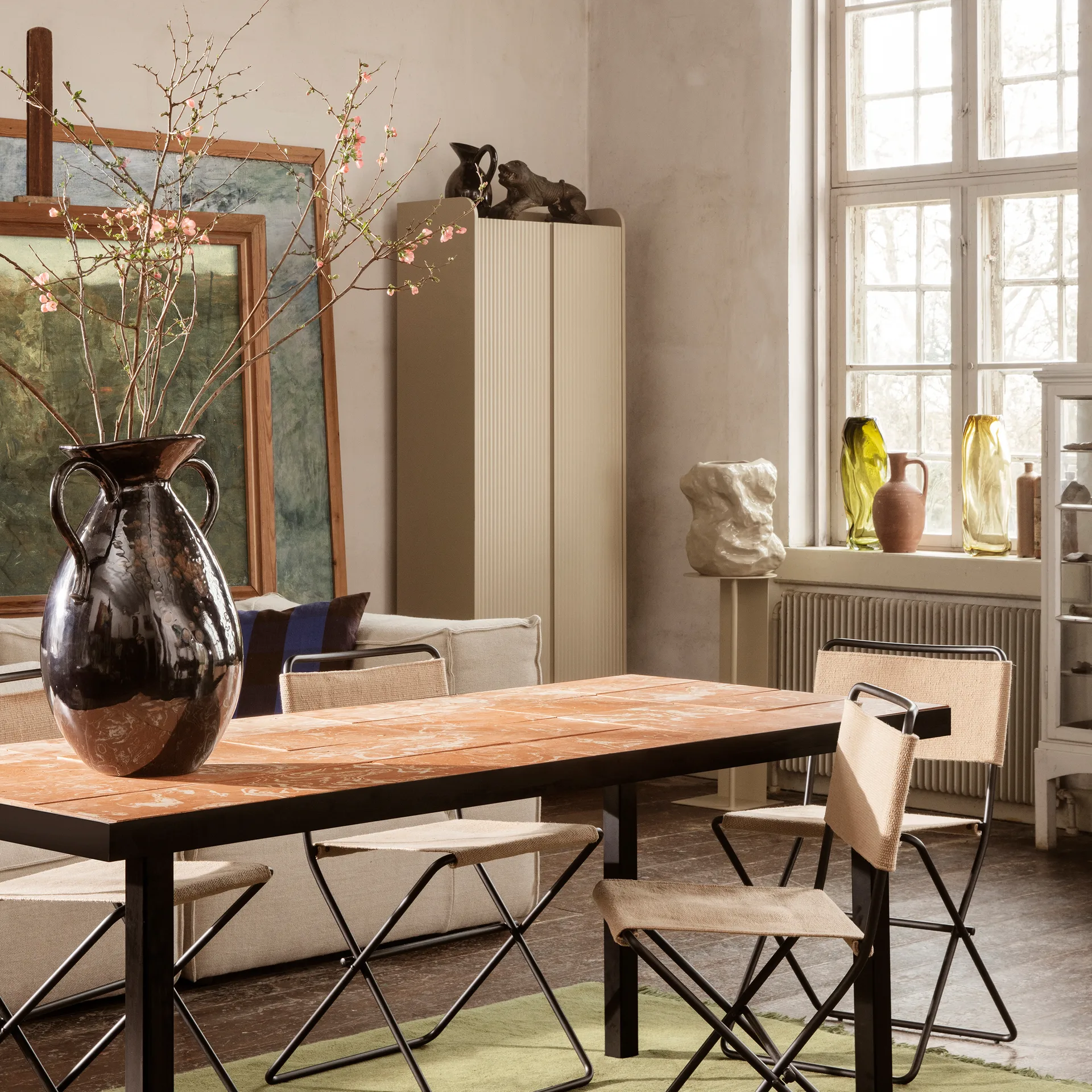 Verso gulvvase 49 cm, Svart-brun Ferm Living