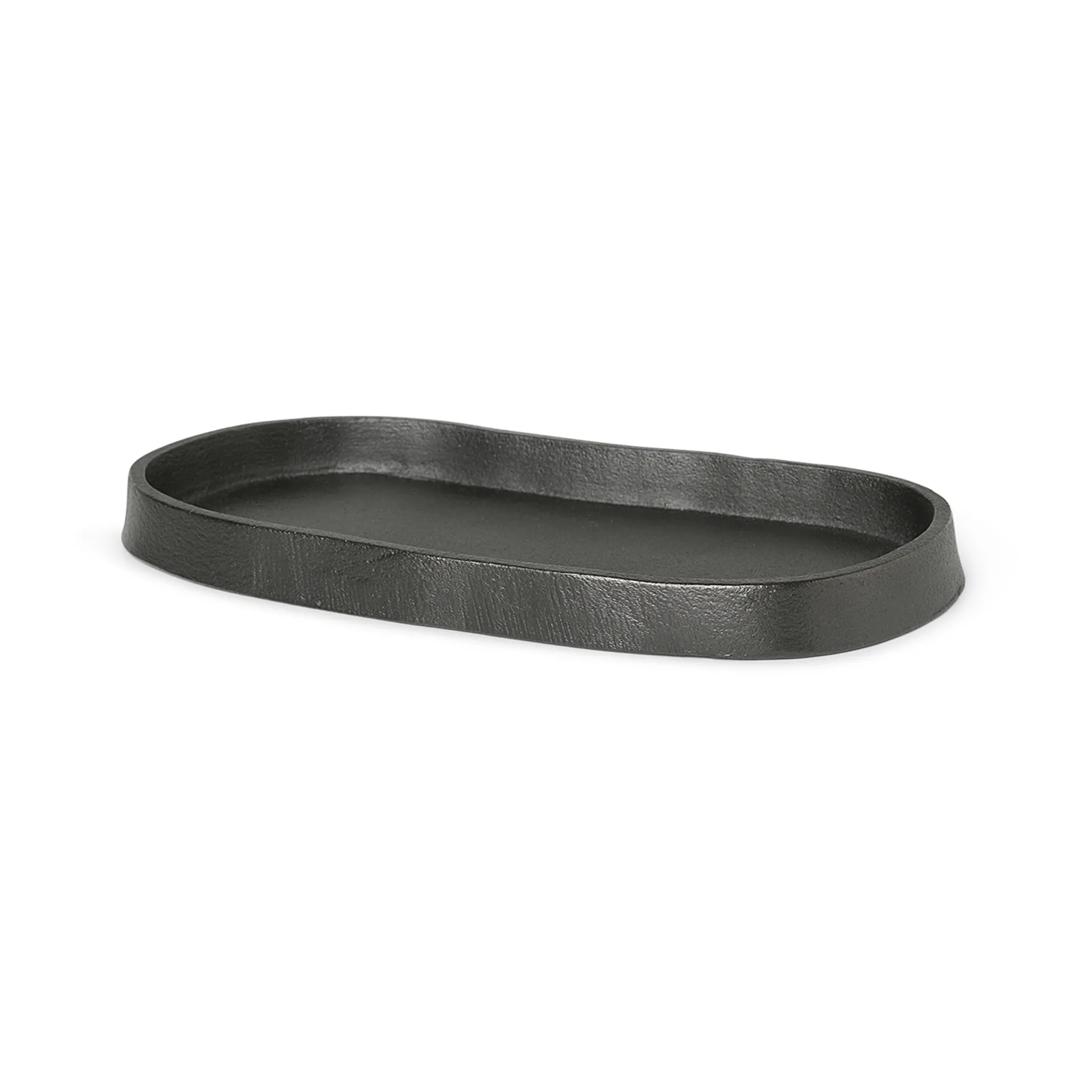 Yama brett oval 9,5 x 19 cm, Sotet aluminium Ferm Living
