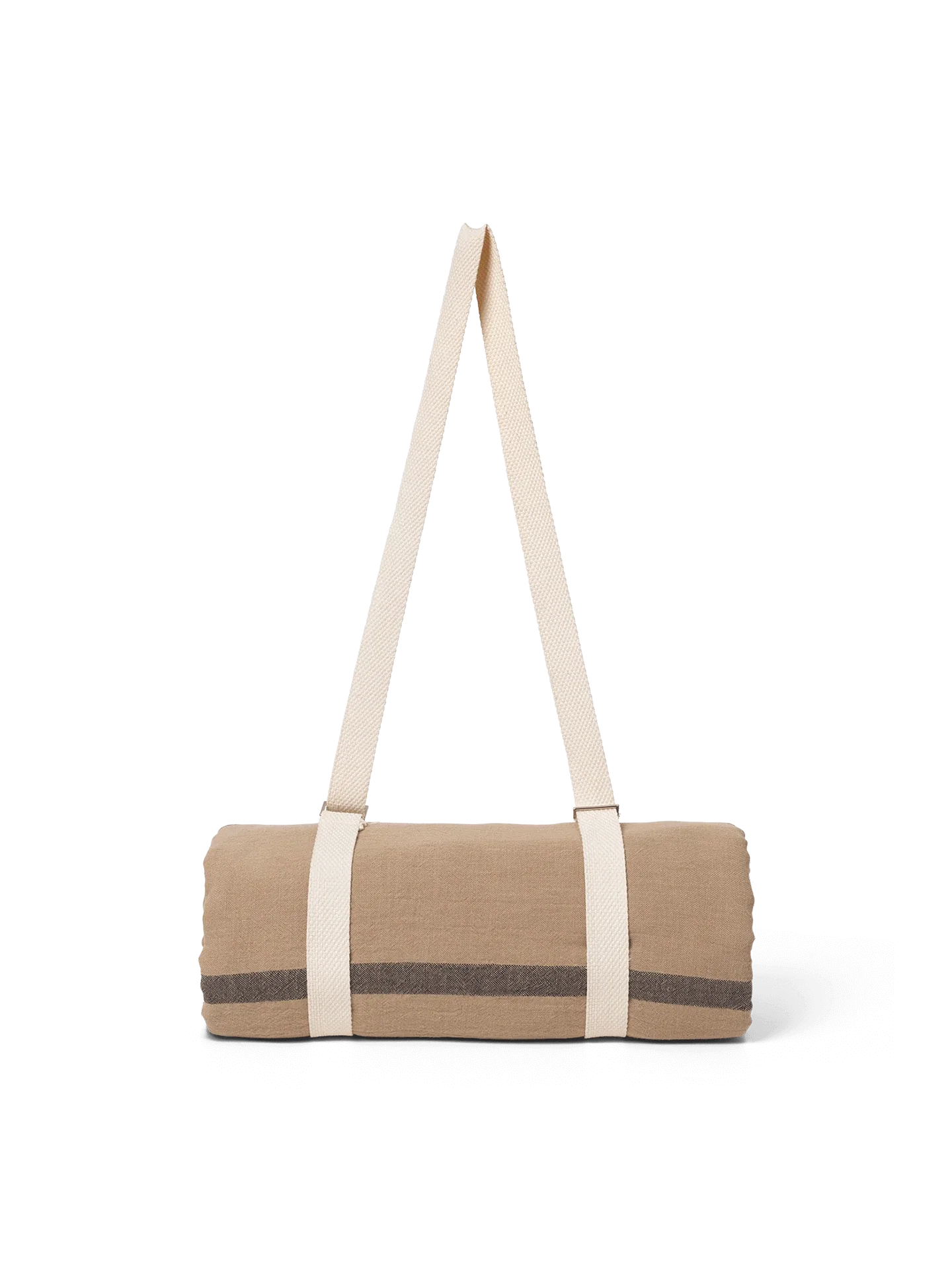 Yard Picknick-teppe 180x180 cm, Sand-svart Ferm Living