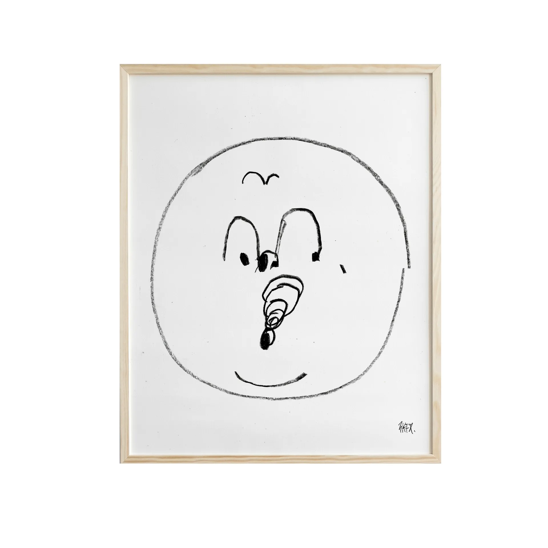 Bubbles poster 40x50 cm, Svart-hvit Fine Little Day