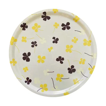 Clover brett Ø 38 cm - White-yellow - Fine Little Day