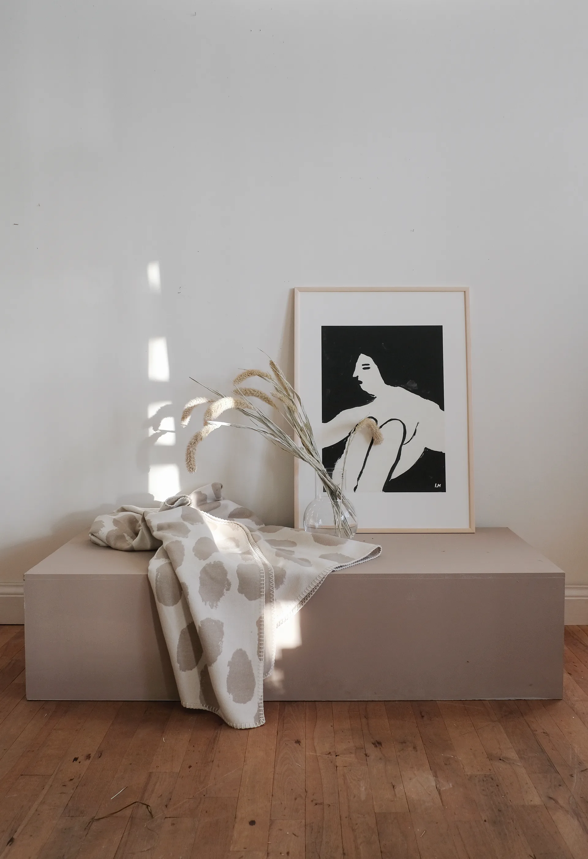 Dots pledd 140 x 180 cm, Beige Fine Little Day