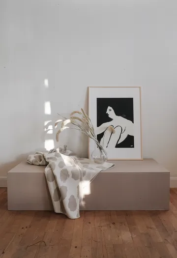 Dots pledd 140 x 180 cm - Beige - Fine Little Day