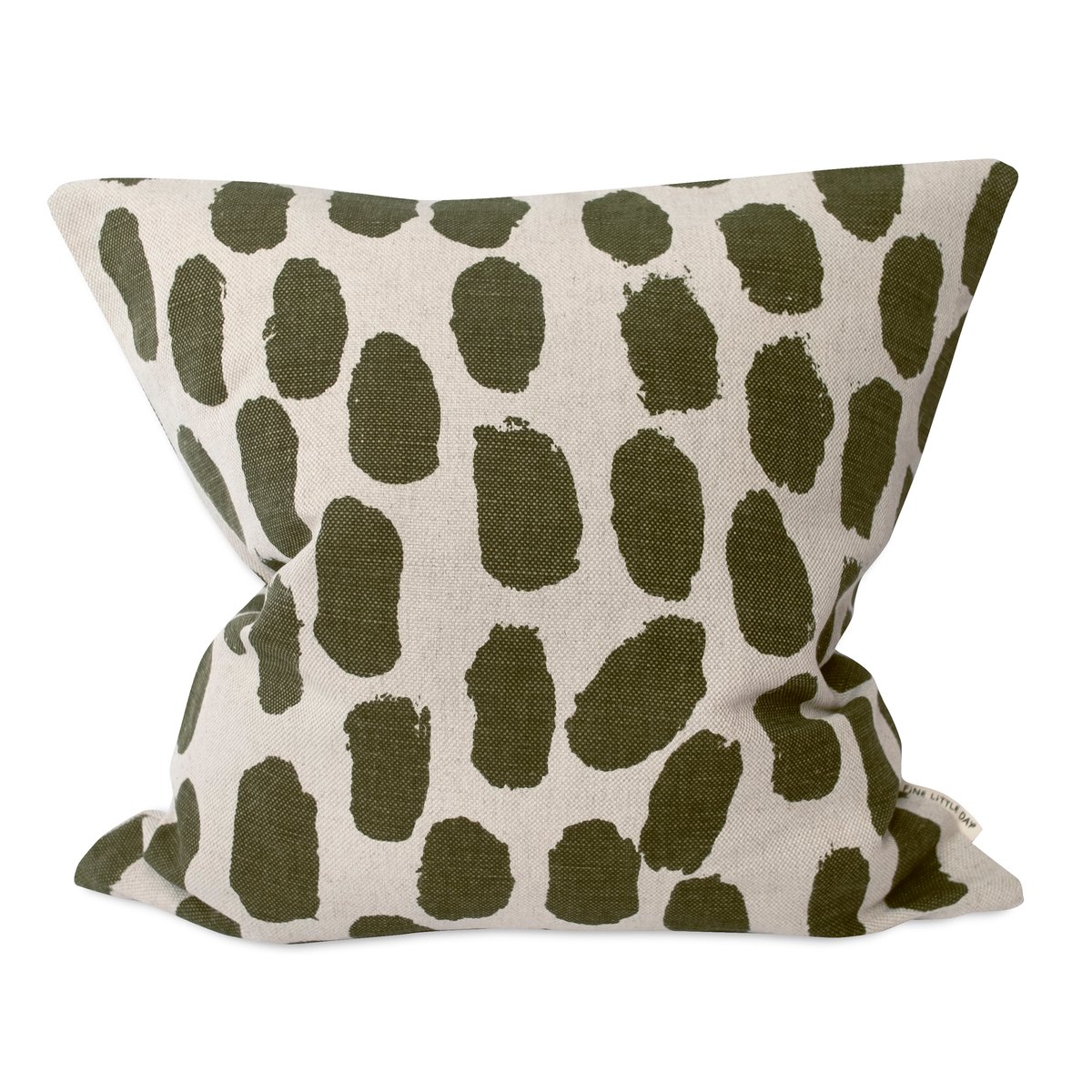 Fine Little Day Dots putetrekk 48x48 cm Beige-olivengrønn