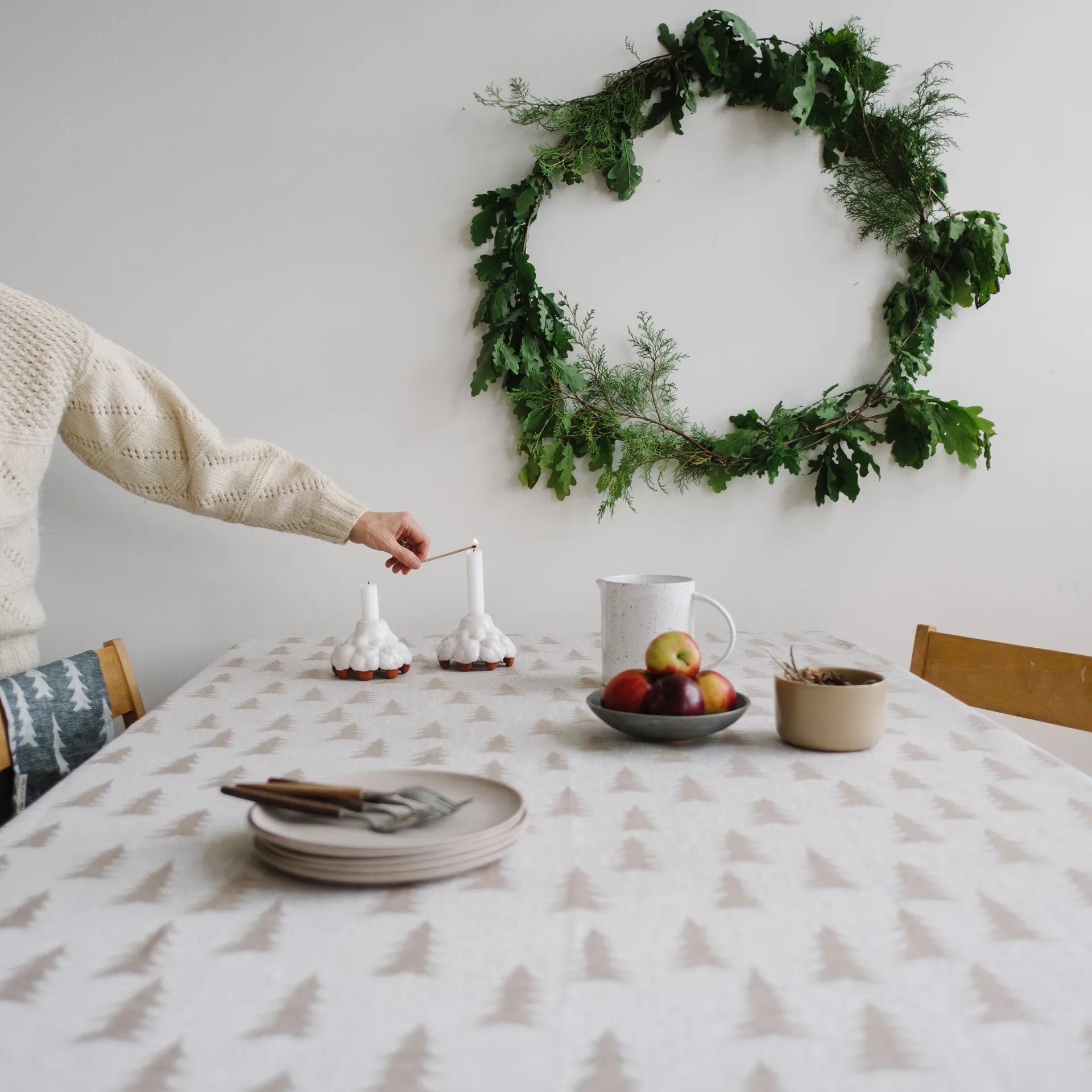 Gran duk lin 147x147 cm, Sand Fine Little Day