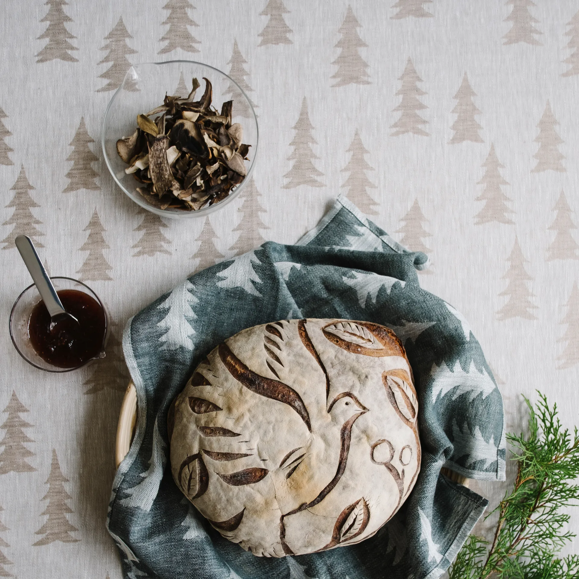 Gran duk lin 147x147 cm, Sand Fine Little Day