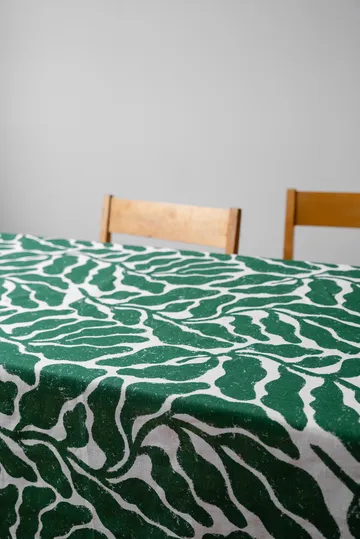 Leaves bordduk - Green, 149x250 cm - Fine Little Day
