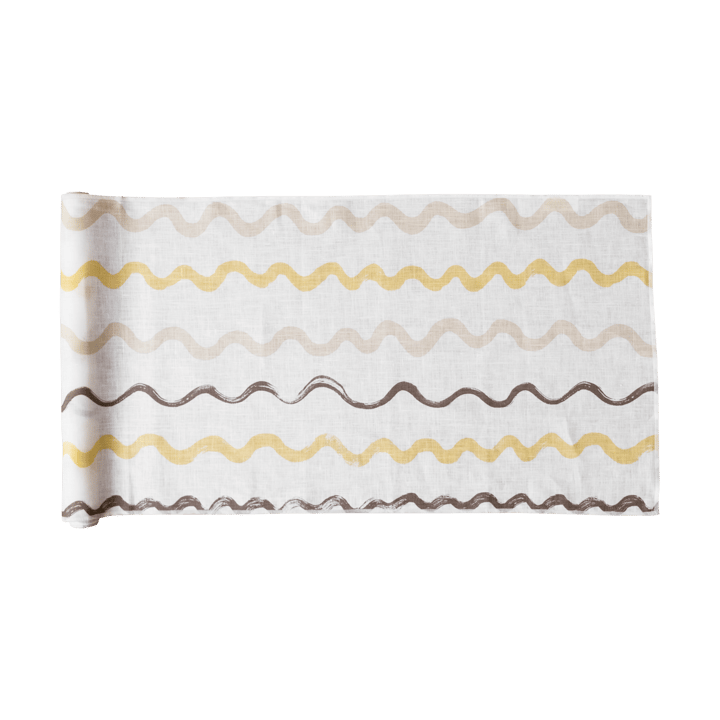 Stripete bordløper 45 x 150 cm, White-yellow Fine Little Day