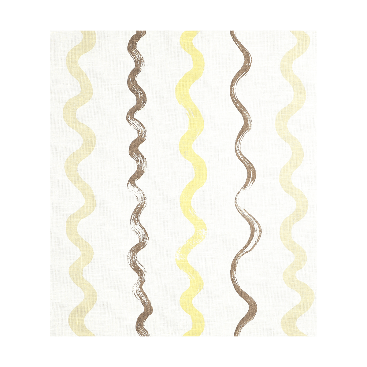 Fine Little Day Stripete stoff White-yellow