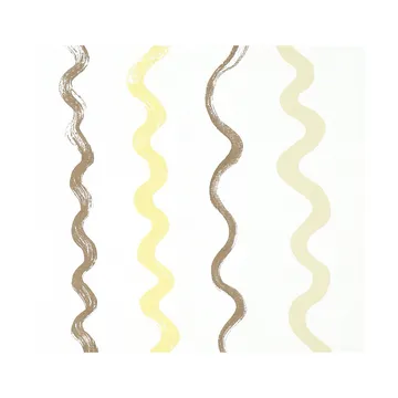 Stripete voksduk - White-yellow - Fine Little Day