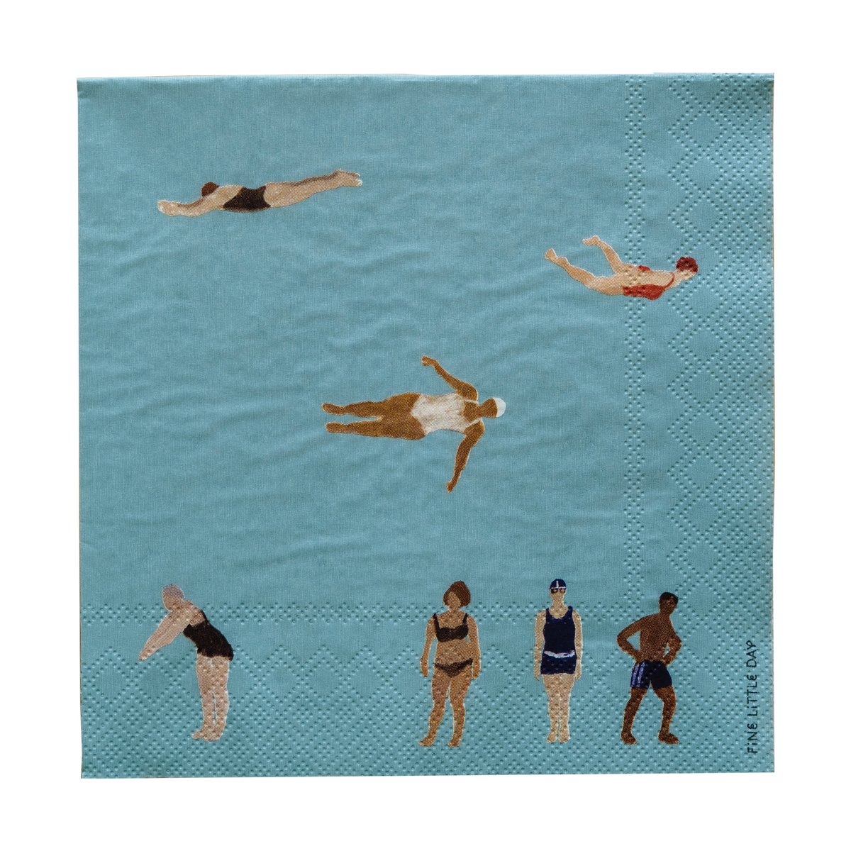 Fine Little Day Swimmers papirservietter 33x33 cm 25-pk Multi