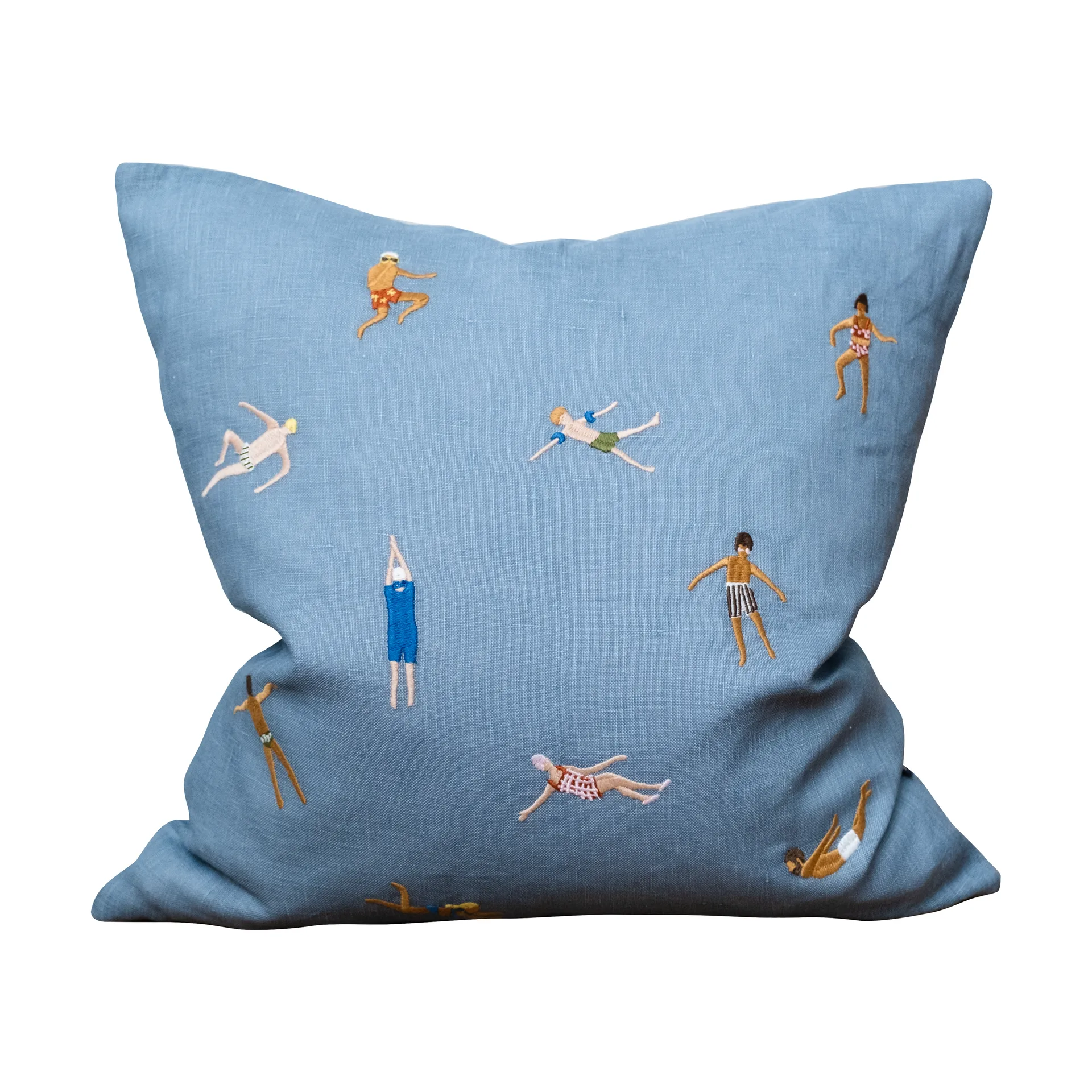 Swimmers putetrekk 45 x 45 cm, Blå Fine Little Day