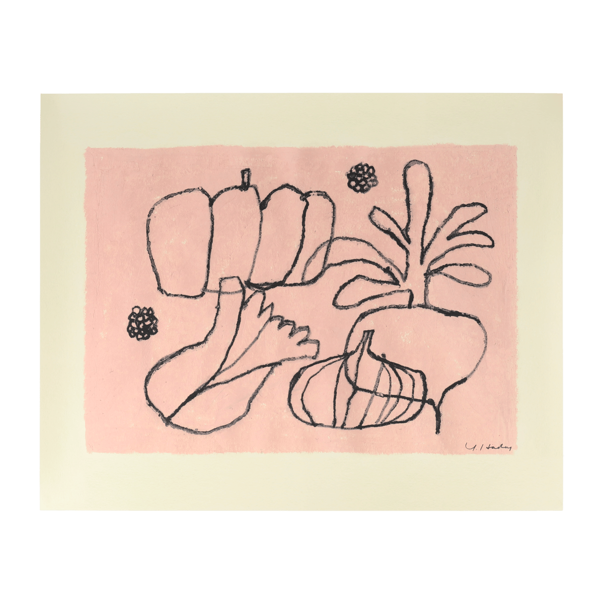 Fine Little Day Vegetable plakat 40 x 50 cm