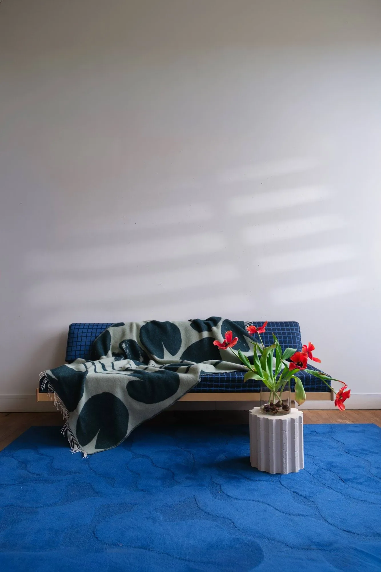 Water lilies pledd 130x220 cm, Grønn Fine Little Day