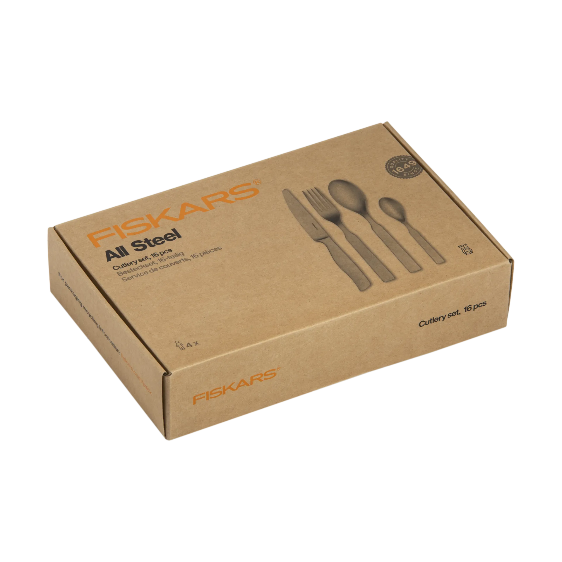All Steel bestikksett , 16 pezzi Fiskars