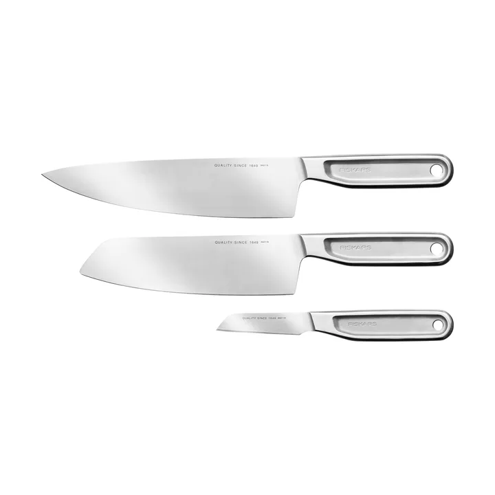 All Steel knivsett - 3 deler - Fiskars