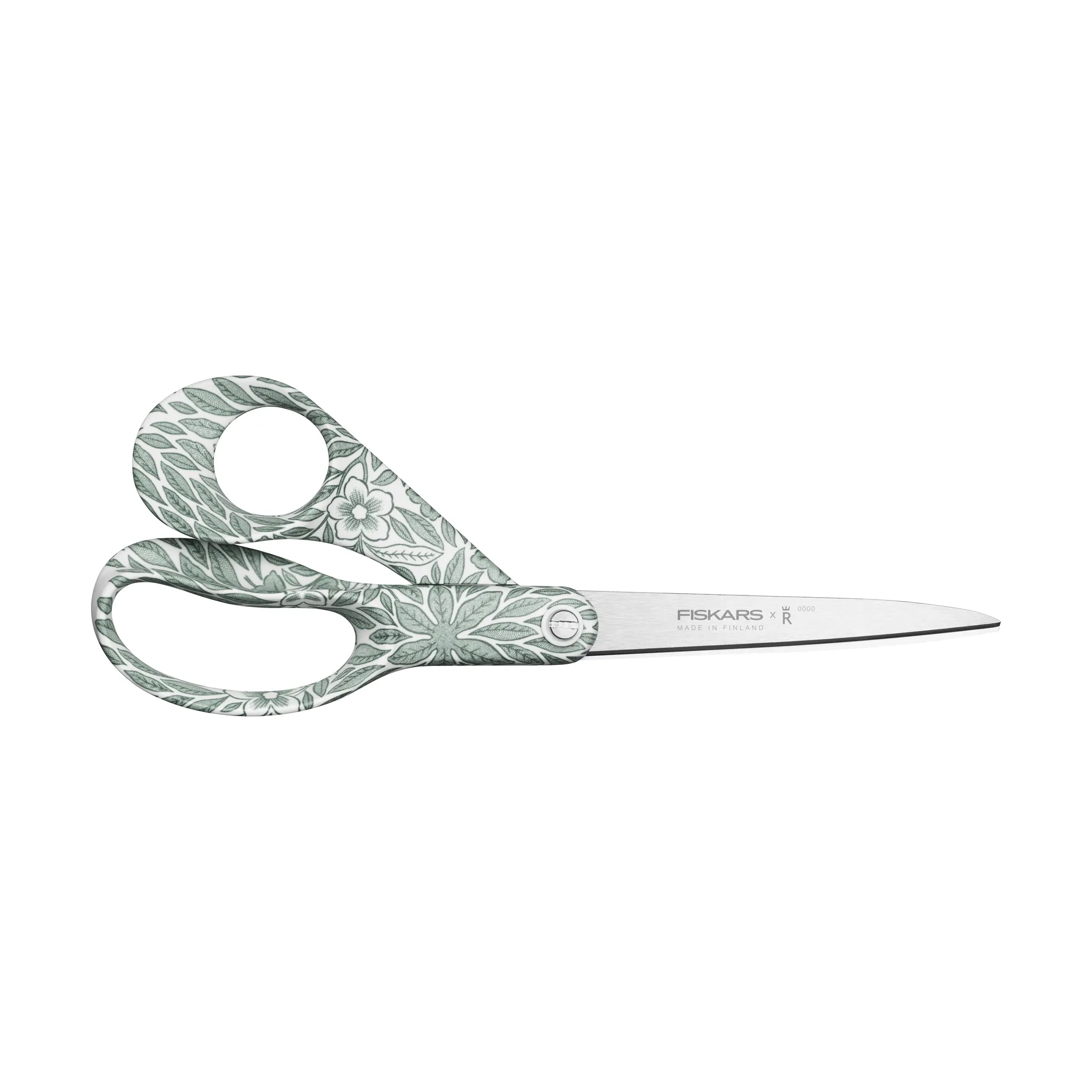 Fiskars x Rörstrand universalsaks, Ostindia Floris grønn, 21 cm Fiskars