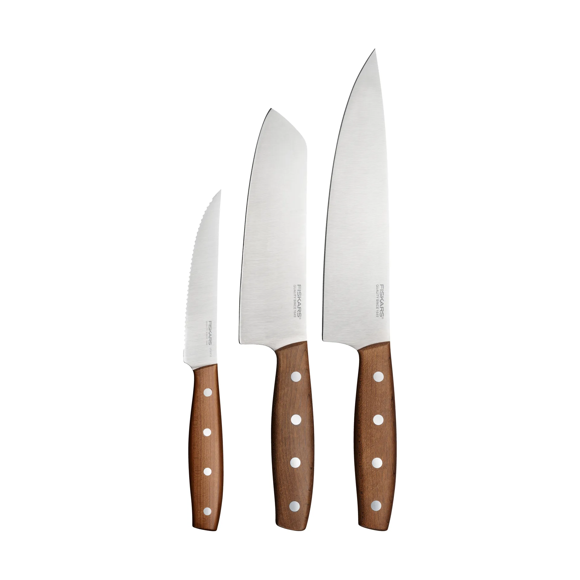 Folken knivsett, 3 deler Fiskars