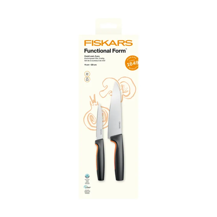 Functional Form kokkeknivsett - Rustfritt stål, 2 deler - Fiskars