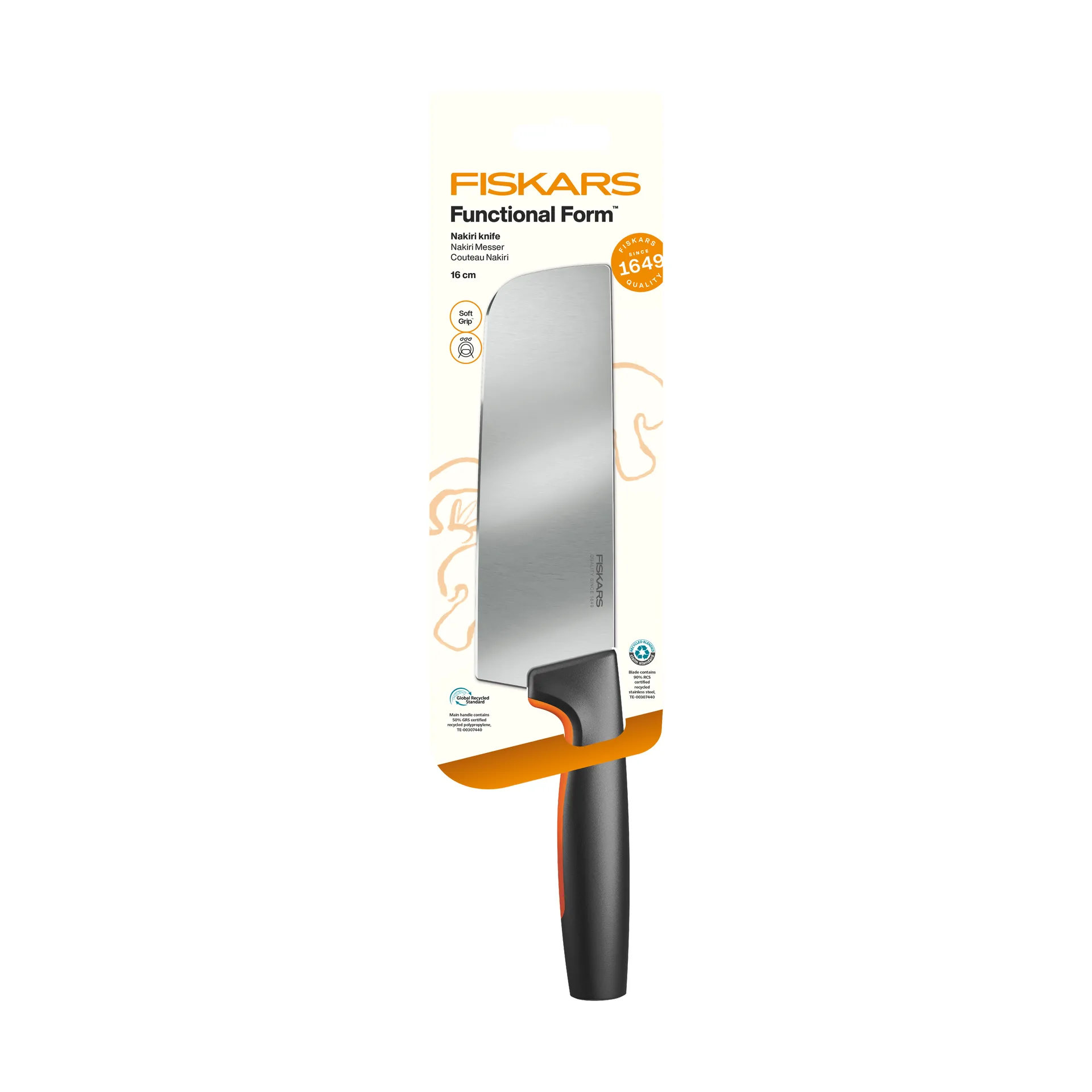 Fiskars Functional Form nakiri-kniv Rustfritt stål