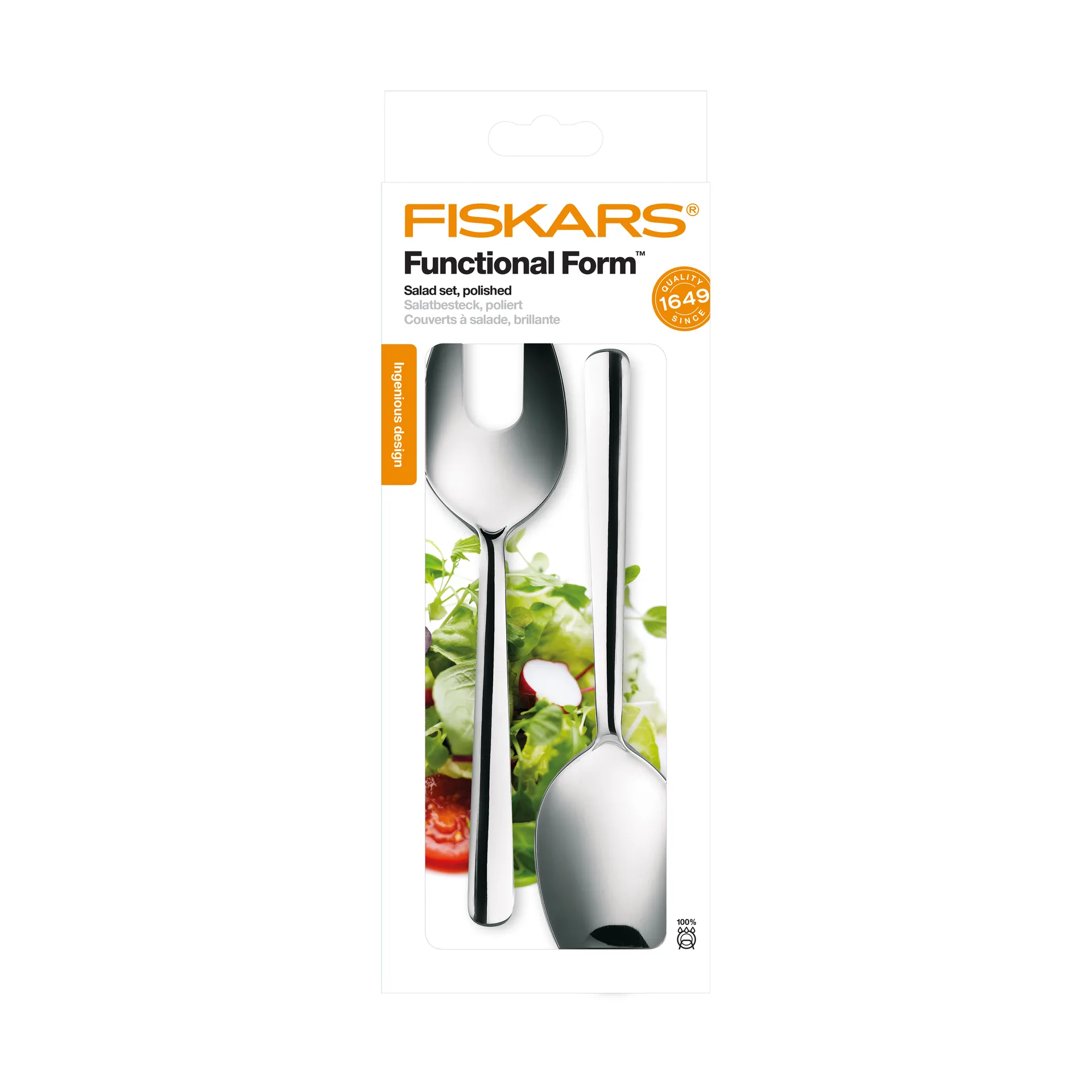 Functional Form salatbestikk 2 deler, Blank Fiskars