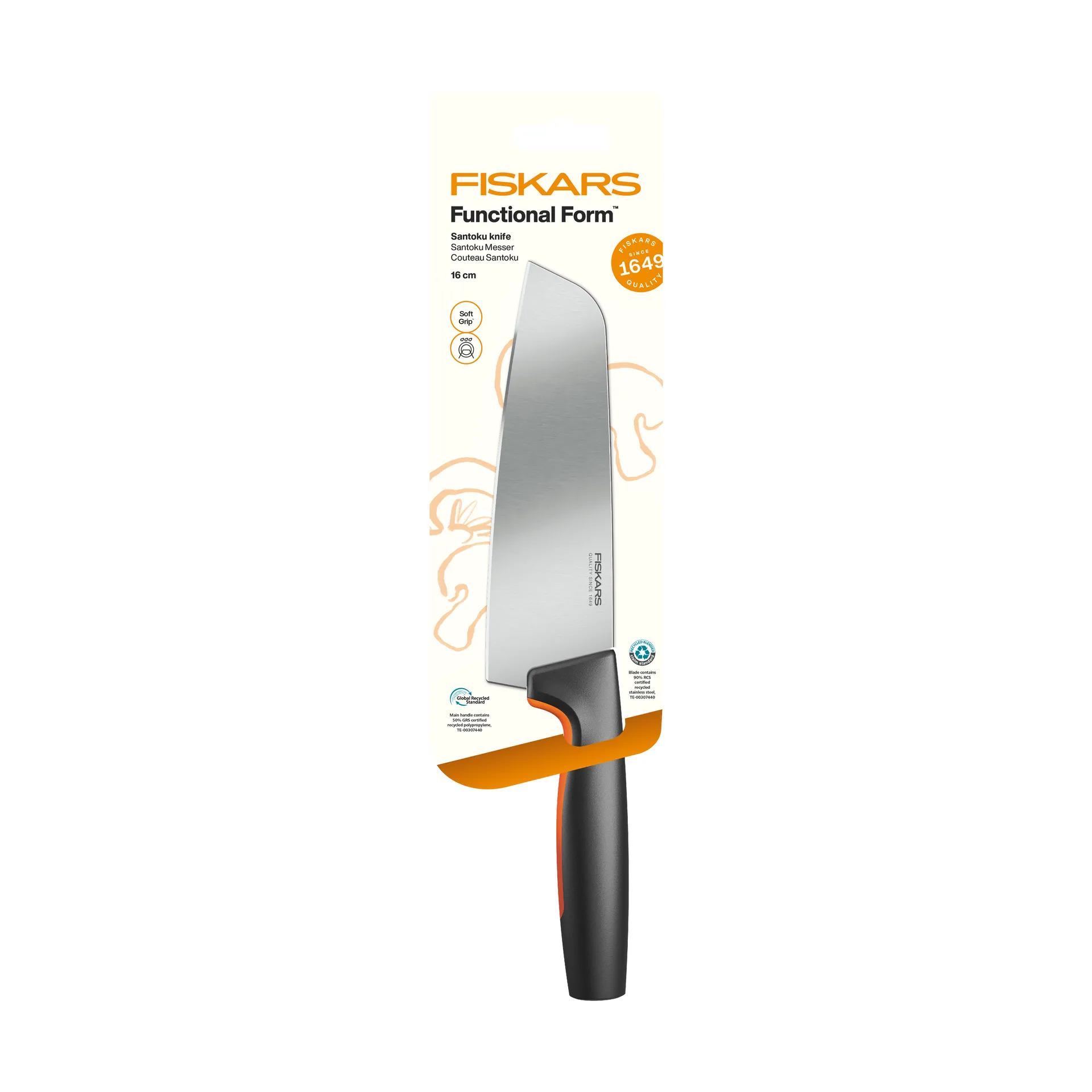 Fiskars Functional Form santokukniv Rustfritt stål