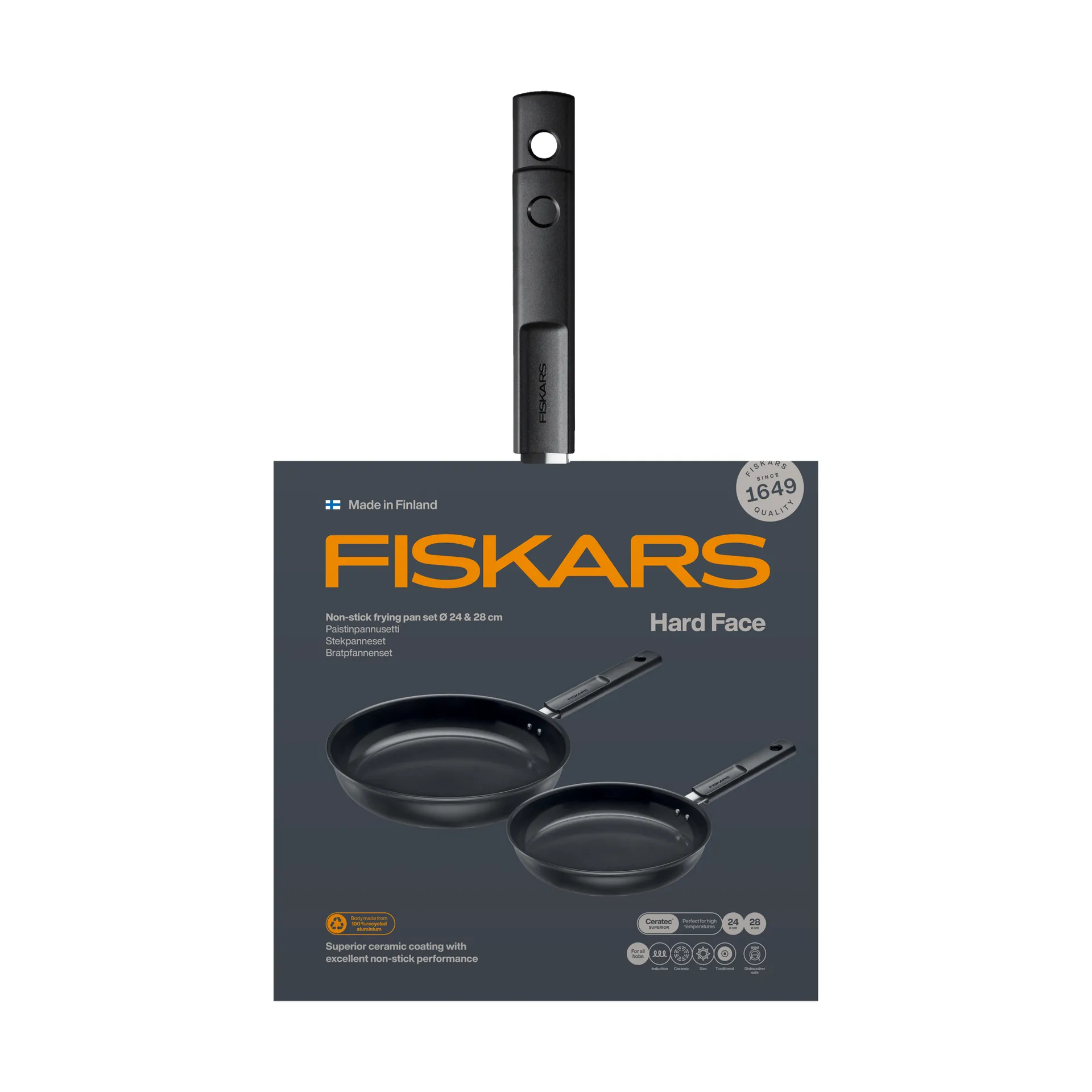 Hard Face stekepannesett, 2 deler Fiskars