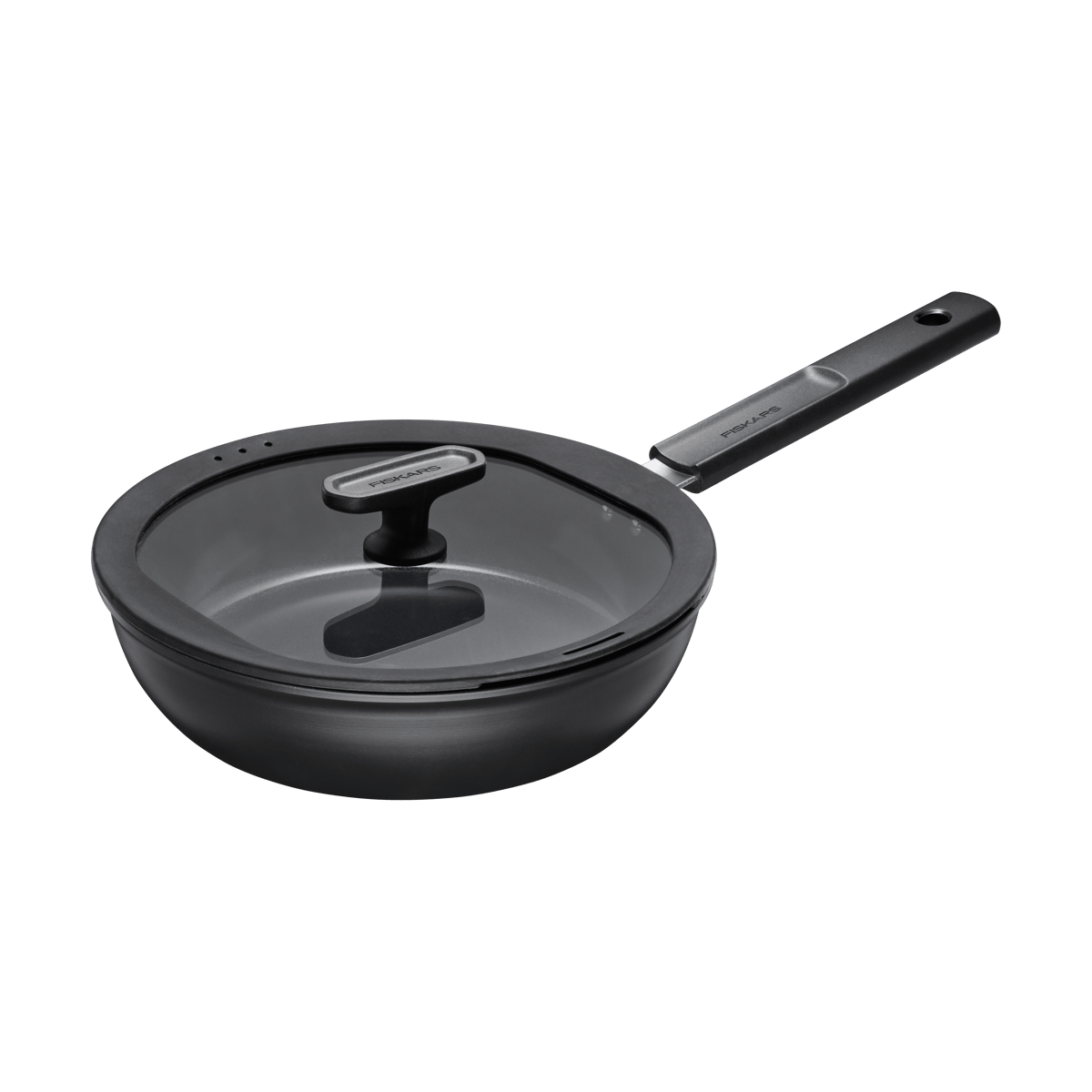 Fiskars - Hard Face keramisk traktørpanne m/lokk 24 cm