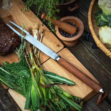 Norden grillgaffel - Rustfritt stål-bjørk - Fiskars