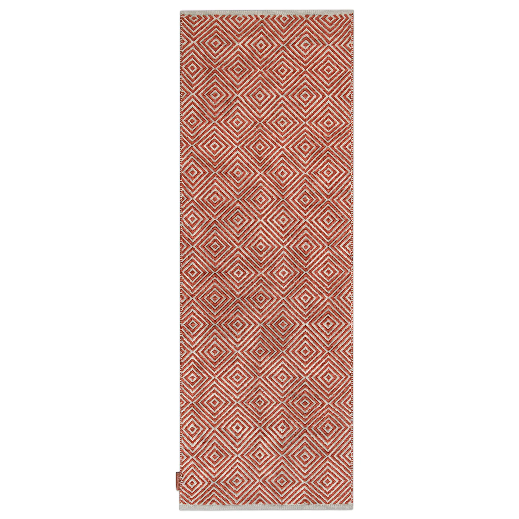 Diamond teppe 70x200 cm, Burnt orange Formgatan