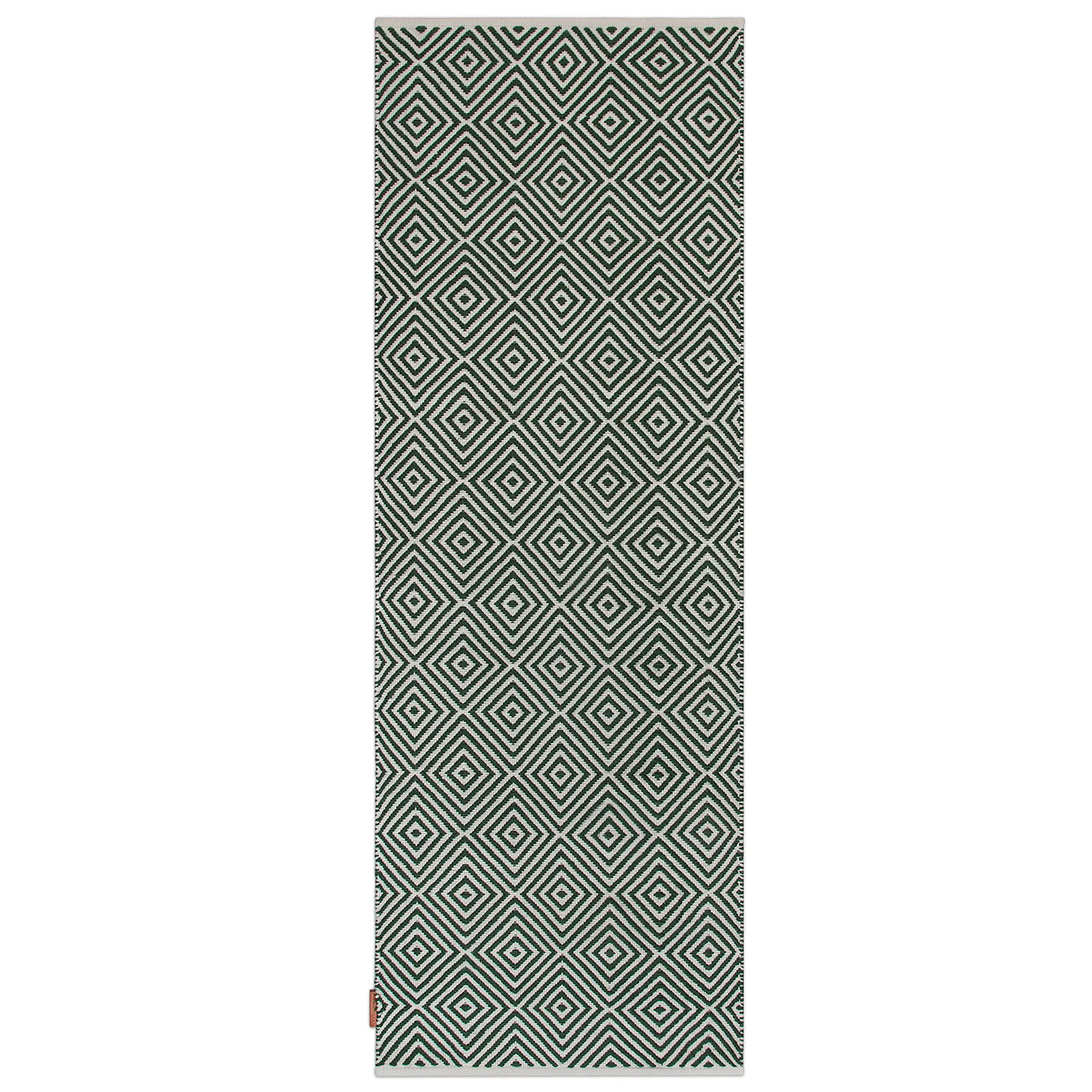Diamond teppe 70x200 cm, Green Formgatan