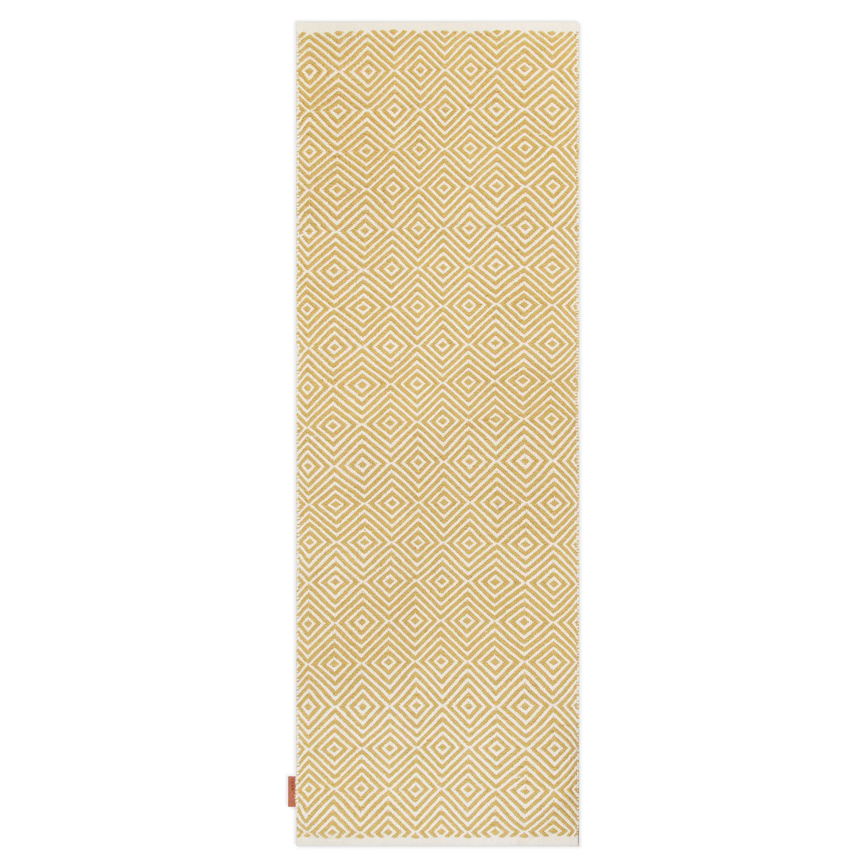 Diamond teppe 70x200 cm, Yellow Formgatan