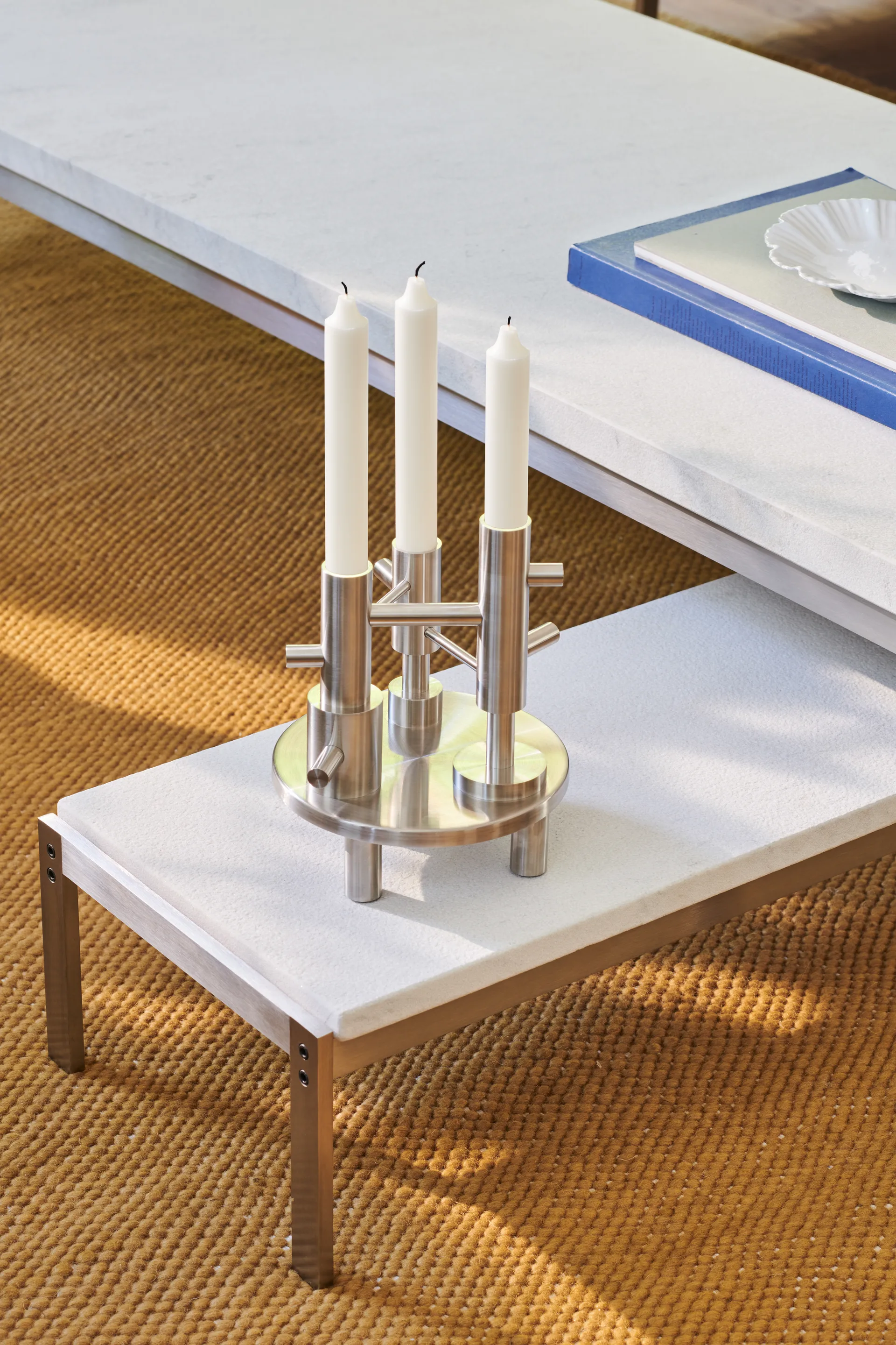 Jaime Hayon lysestake large, Stainless steel Fritz Hansen