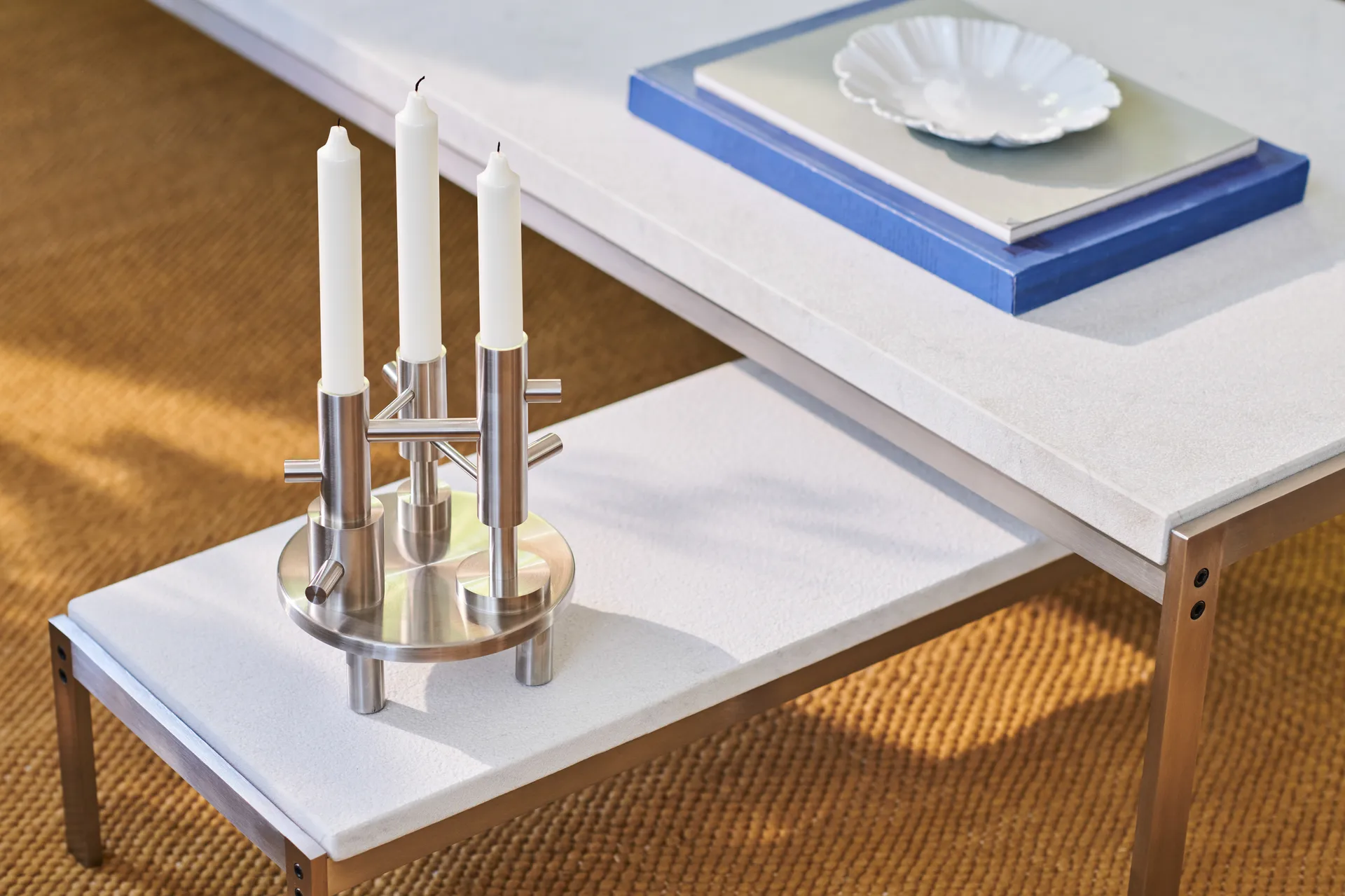 Jaime Hayon lysestake large, Stainless steel Fritz Hansen