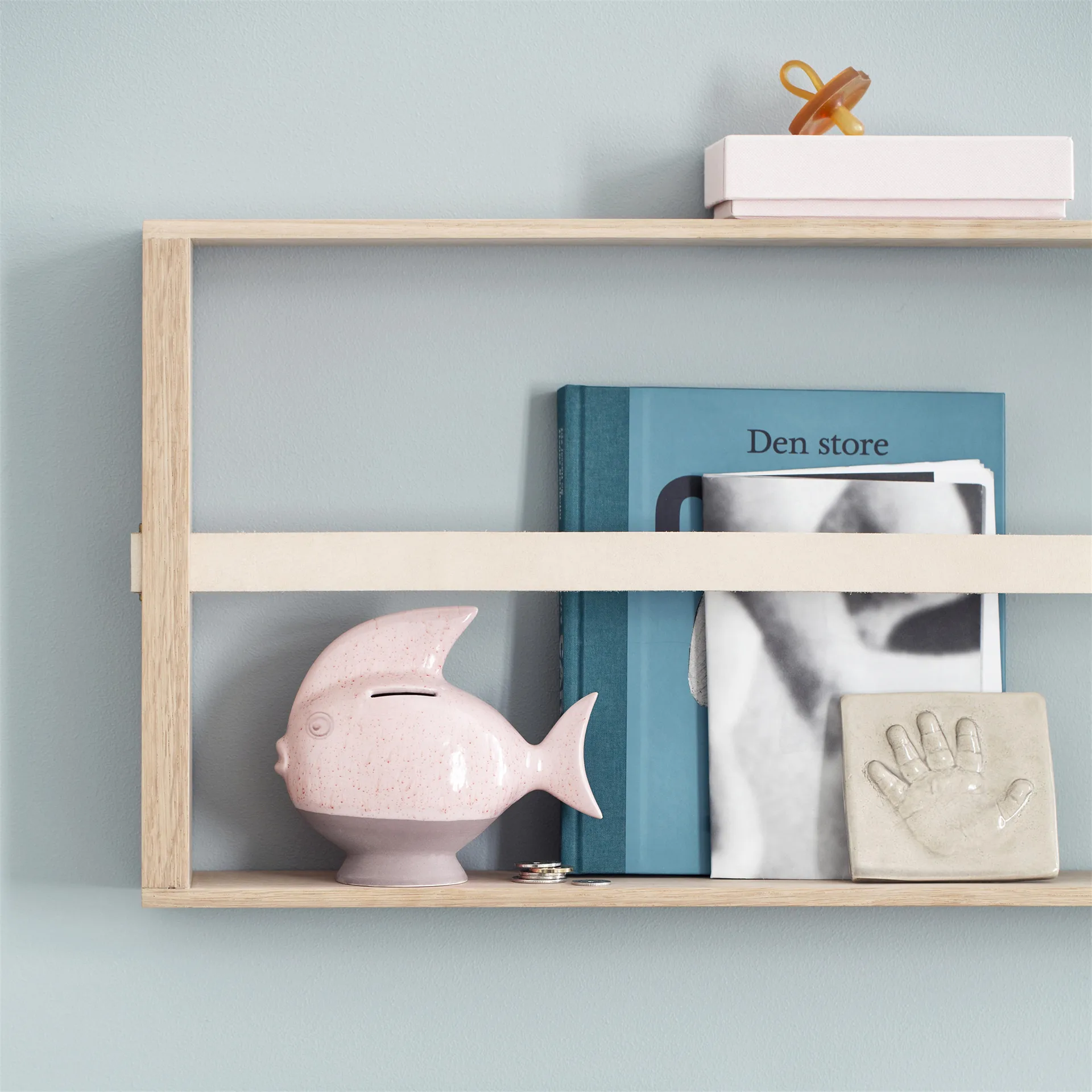 Norr magasinholder, eik Fritz Hansen