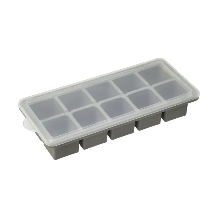 Funktion isbitboks med lokk - Grå, silikon, 21,9x9,9 cm - Funktion