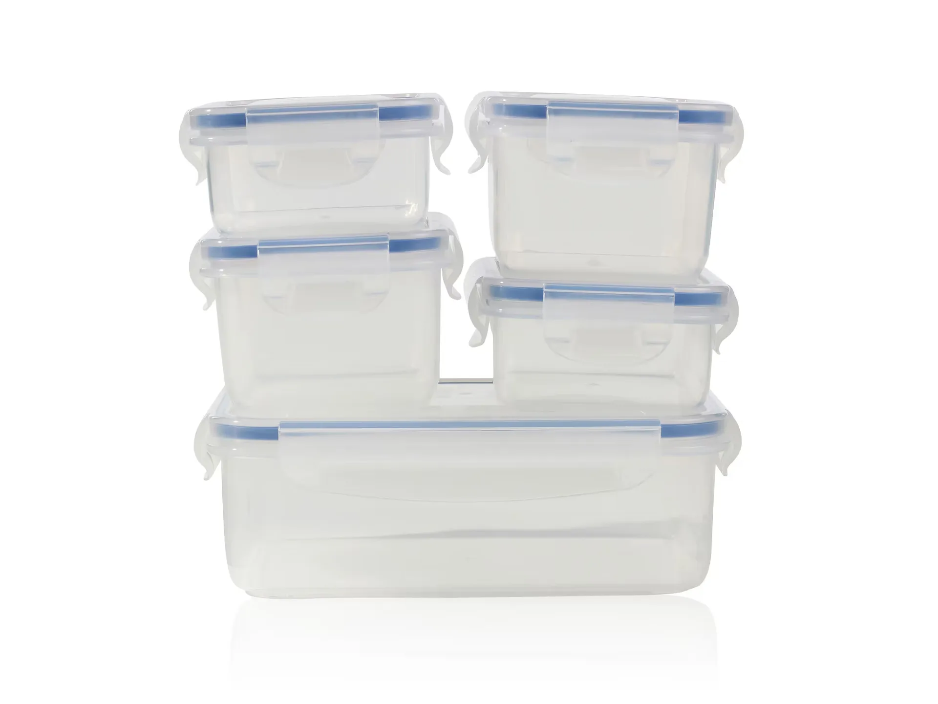 Funktion oppbevaringsboks 5-pakning, Plast Funktion