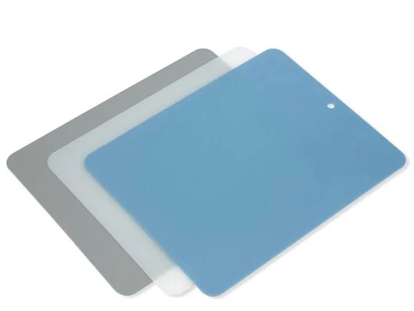 Funktion skjærebrett plast 37x29 cm 3-pakning - Grå-blå-transparent - Funktion