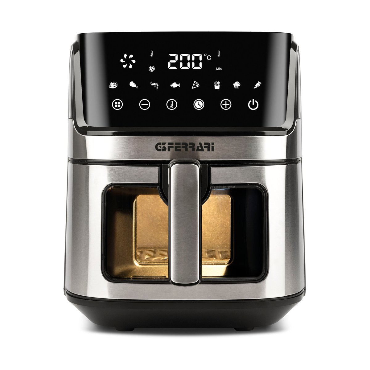 G3 Ferrari Friggisano Visual Air Fryer 6,5 l Sølv-svart
