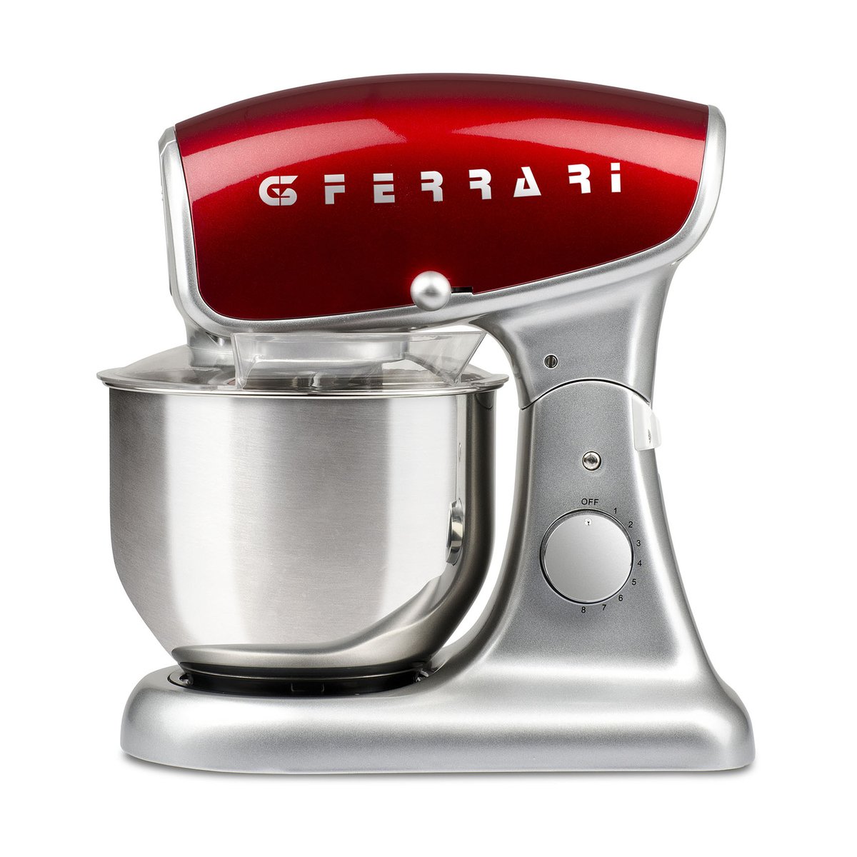 G3 Ferrari Pastaio Deluxe kjøkkenassistent Sølv-rød