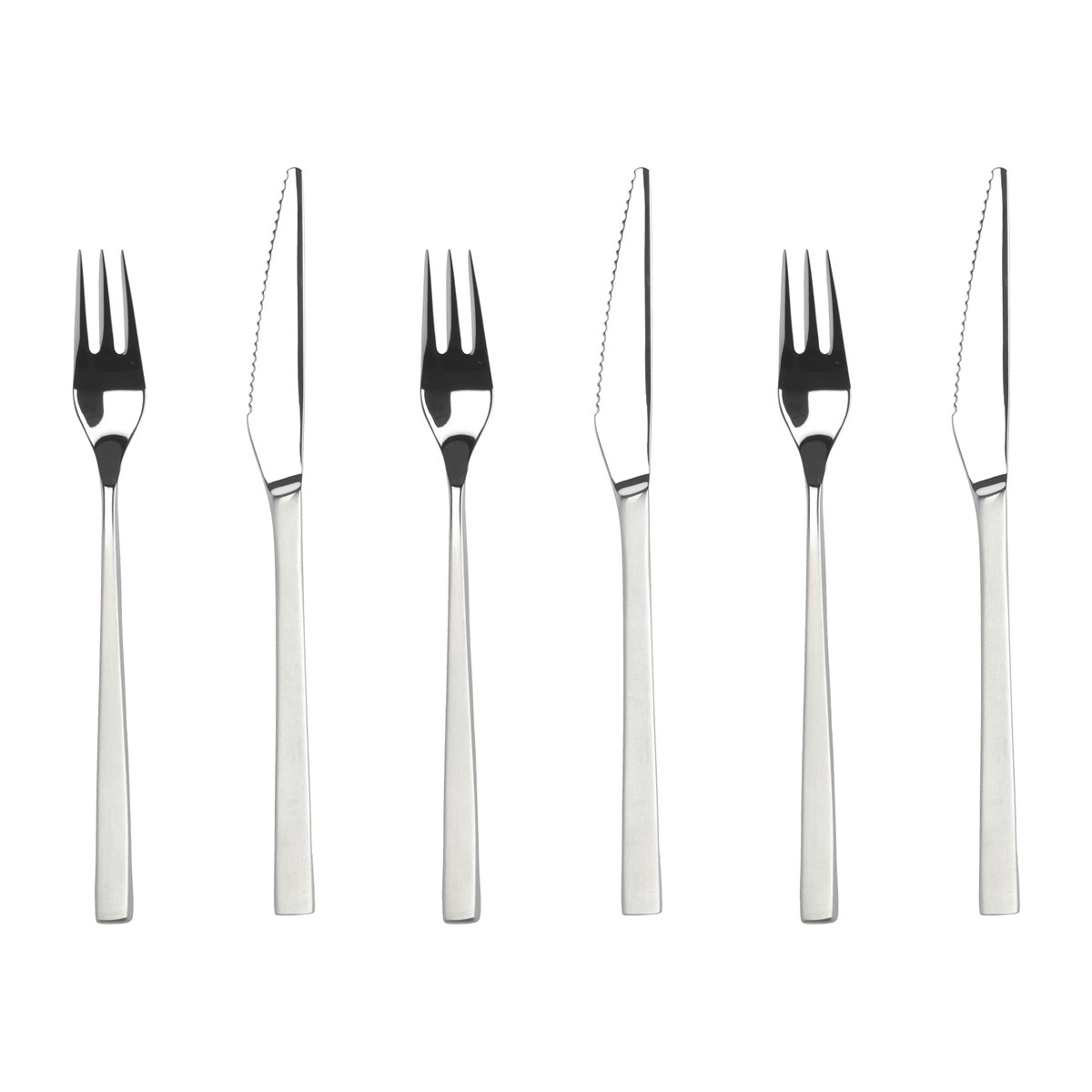 Gense Steak cutlery Fuga 12 pcs Matt/White steel