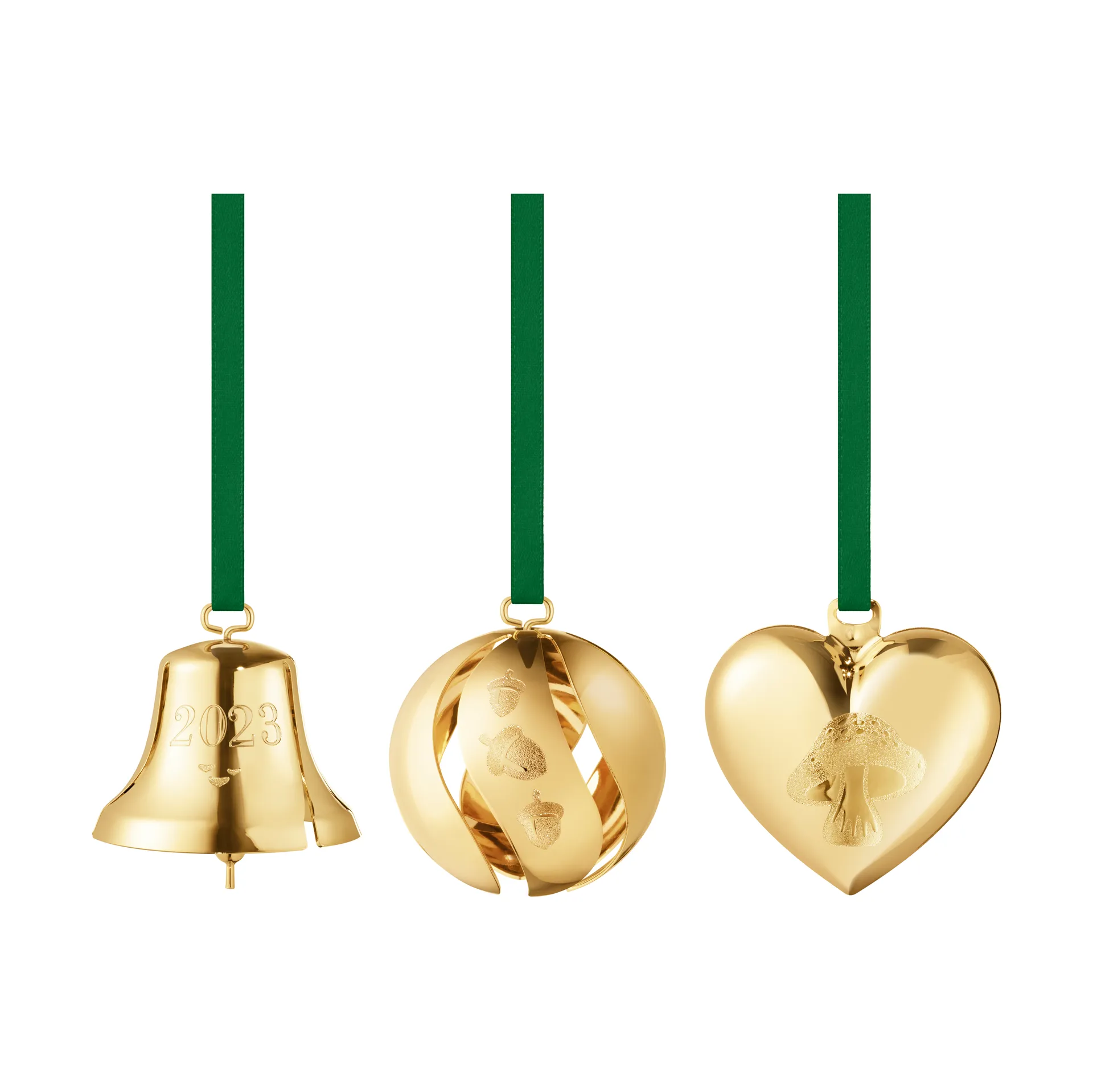 2023 gavesett 3 deler, Gullbelagt Georg Jensen